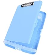 Hongri Plastic Clipboard with Storage, Folder Nursing Clipboard Side Opening, Heavy Duty Clips, S...