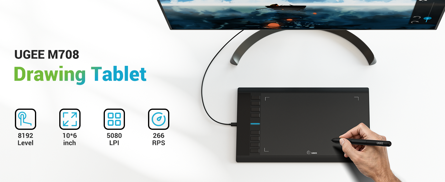 M708 drawing tablet