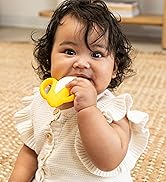 Infantino Lil' Nibbles Textured Silicone Baby Teether - Sensory Exploration and Teething Relief w...