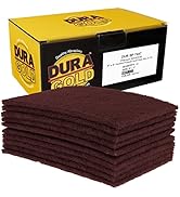 Dura-Gold Premium 6" x 9" Maroon General Purpose Scuff Pads, Box of 10 - Scuffing, Scouring, Sand...
