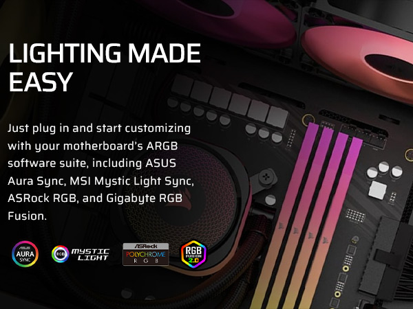 ARGB fans, ARGB PWM Fans, daisy chain fans, pwm chainable fans