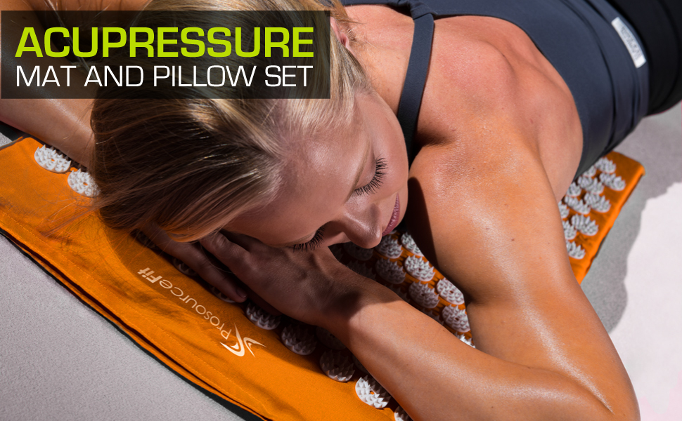 pranamat back stretcher spike mat acupressure spoonk spiky acupuncture and pillow set