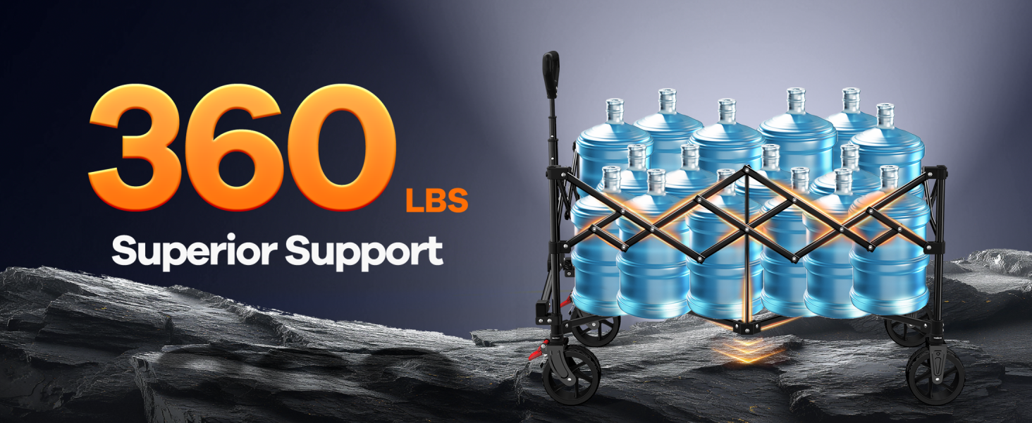 360lbs high weight capacity can support a lot of weight