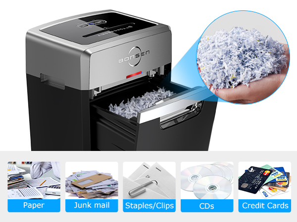 BONSEN 24 Sheets Heavy Duty Office Paper Shredder
