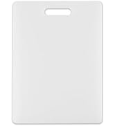 Dexas NSF Polysafe Cutting Board with Handle, 11 by 14.5 inches, White