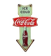 Coca-Cola Arrow Metal Sign