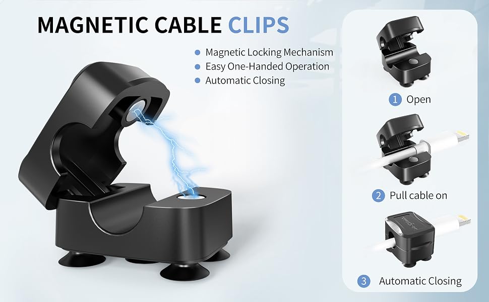 Magnetic Cable Clips