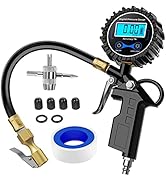 Nilight 50026R Digital Tire Inflator Pressure Gauge,250 PSI Air Chuck and Compressor Accessories ...
