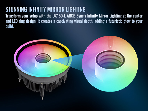 UX150-L ARGB Sync CPU Cooler