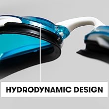 arena cobra ultra swipe closeup feature hydrodynamic design, low profile lenses