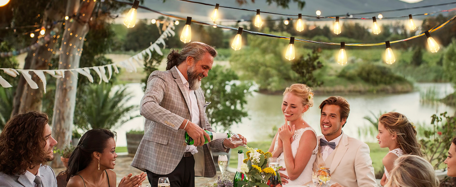 wedding string lights