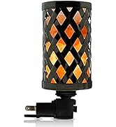Himalayan Glow Natural Salt lamp, Framed Night Light Rotateable Base, Wall Plug In