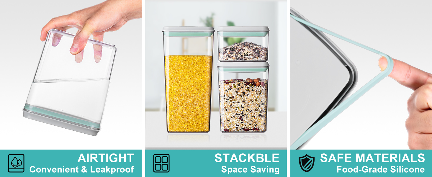 stackable airtight food container