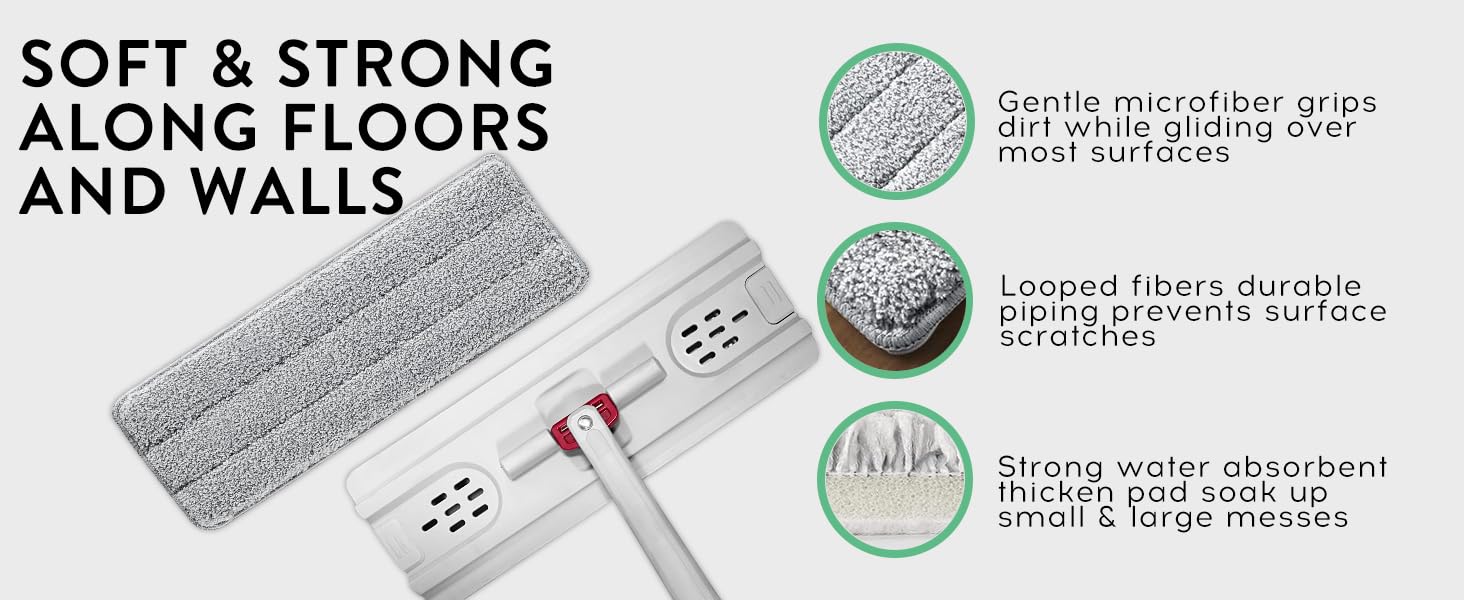 Microfiber mop pads
