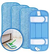 HOMEXCEL Microfiber Reusable Mop Pads Compatible with Swiffer Sweeper- Machine Washable Microfibe...