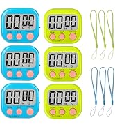 ZILLEEN Classroom Timer for Kids Teachers 6 Pack Digital Timers