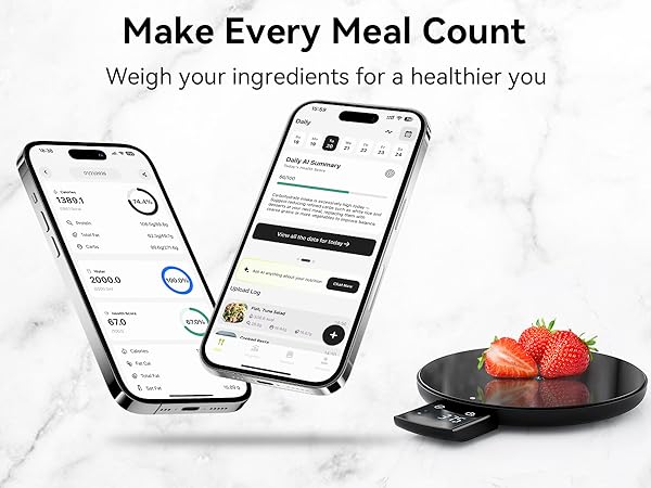 smart food scale with nutritional calculator