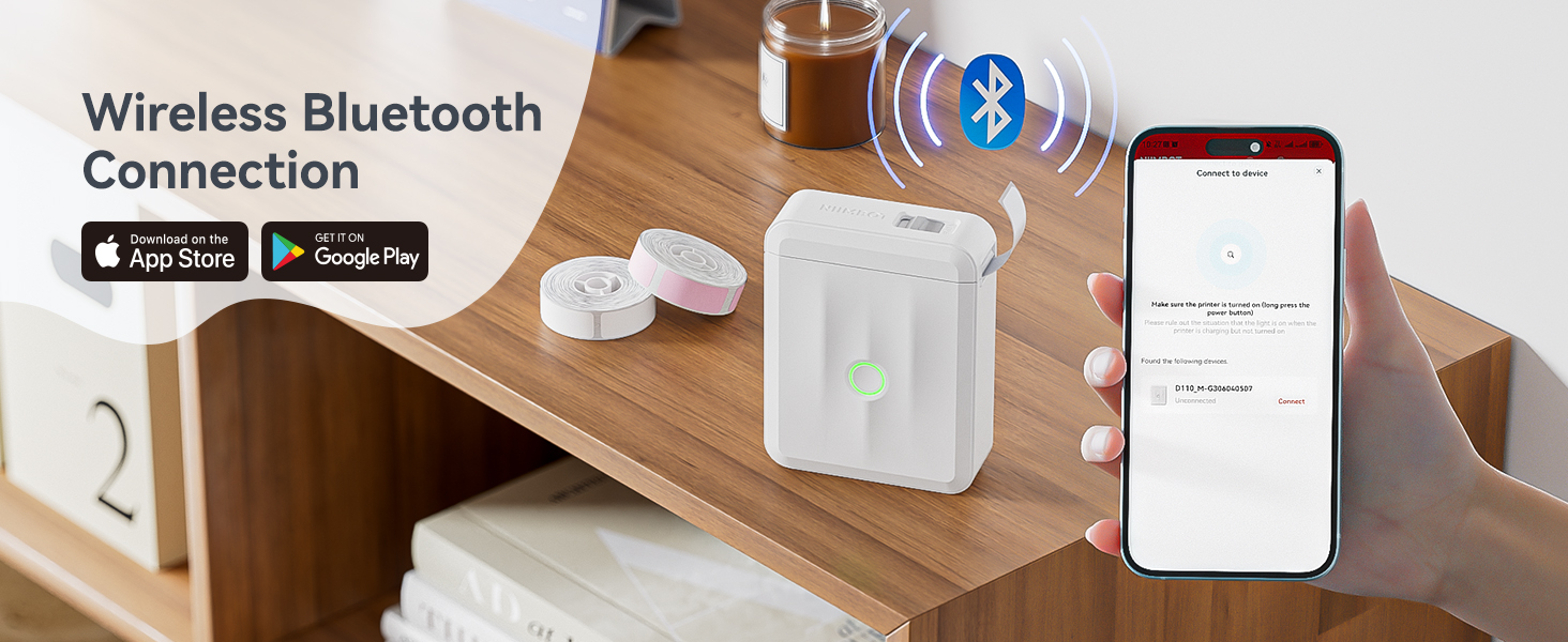 NIIMBOT D110 Upgraded Version Mini Label Maker Machine with Tape