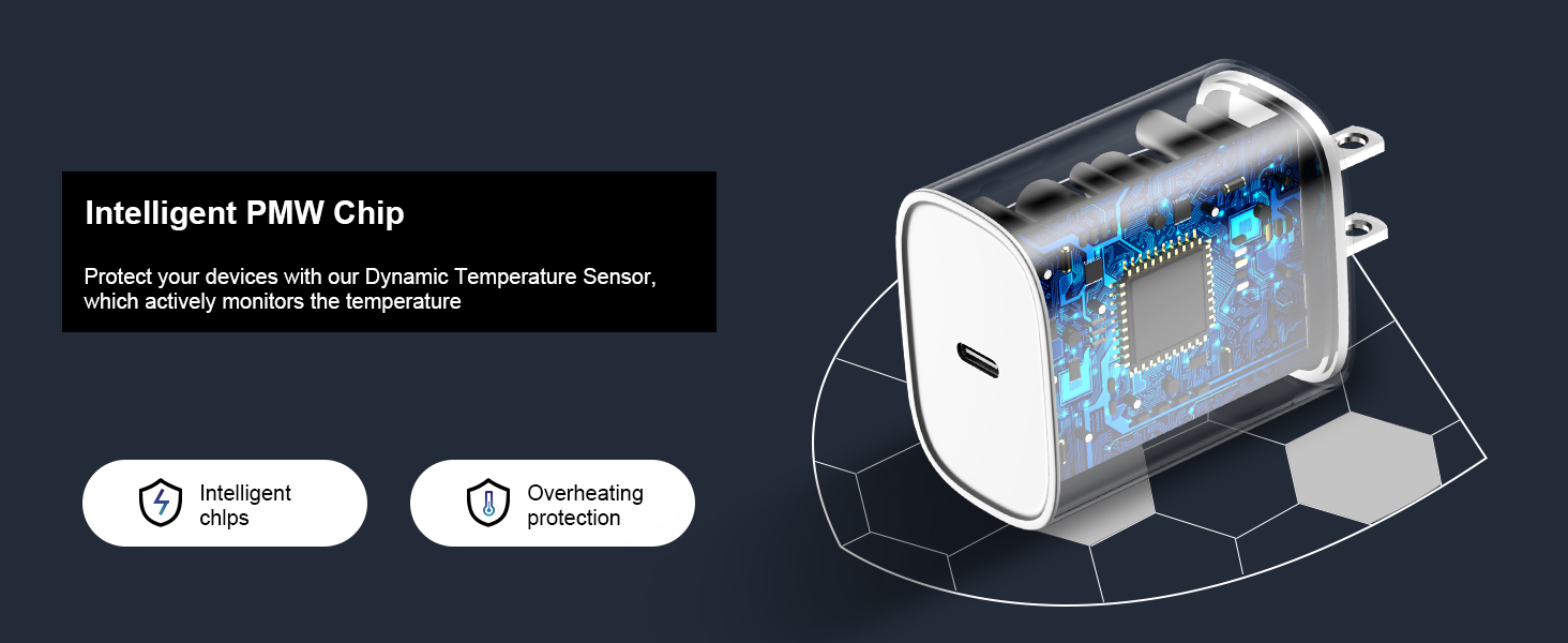 20W USB C iPhone charger fast charging block for iPhone 14 13 12 11 pro max 10ft cable