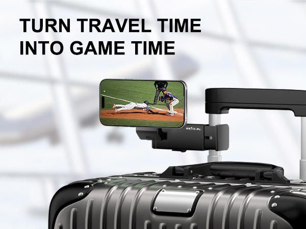 perilogics MagSafe airplane phone holder turn travel time into game time