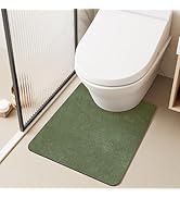 Bathroom Mat Quick Dry, Bathroom Rugs Non Slip Washable Thin Absorbent Bath Mat Fits Under Door B...