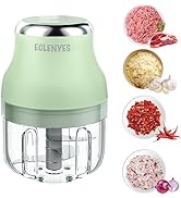 Electric Garlic Chopper, 250ML Mini Portable Veggie Chopper, Garlic Grinder Masher Onion Chopper,...