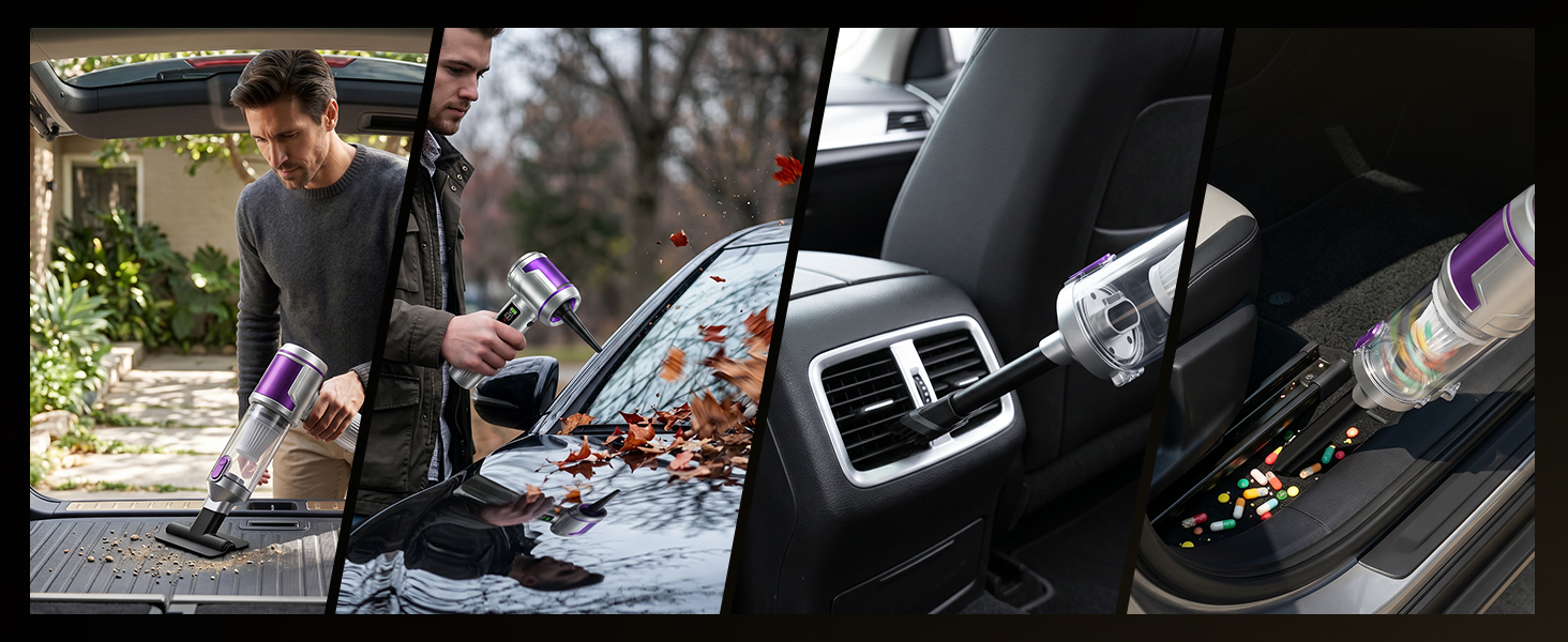cordless handheld vacuum for car cleaning