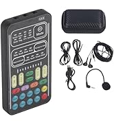 Espusta Voice Changer Device, Universal Live Broadcast Voice Disguiser Set Portable Recording Min...