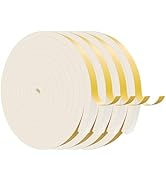 Egofix Weather Stripping Door Seal Strip,White Weatherproof Foam Tape Insulation for Sliding Door...