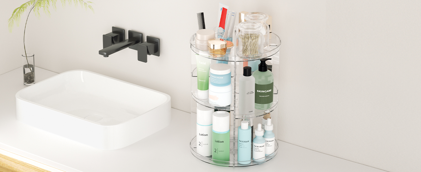 bathroom storage and organizer countertop