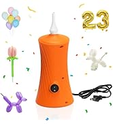 AXHJ Electric Air Balloon Pumps for Long Balloons, Inflator Blower Machine for Birthday Party Cel...