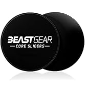Core Sliders by Beast Gear – Double Sided Gliding Discs for Abdominal Exercises - Carpet and Hard...