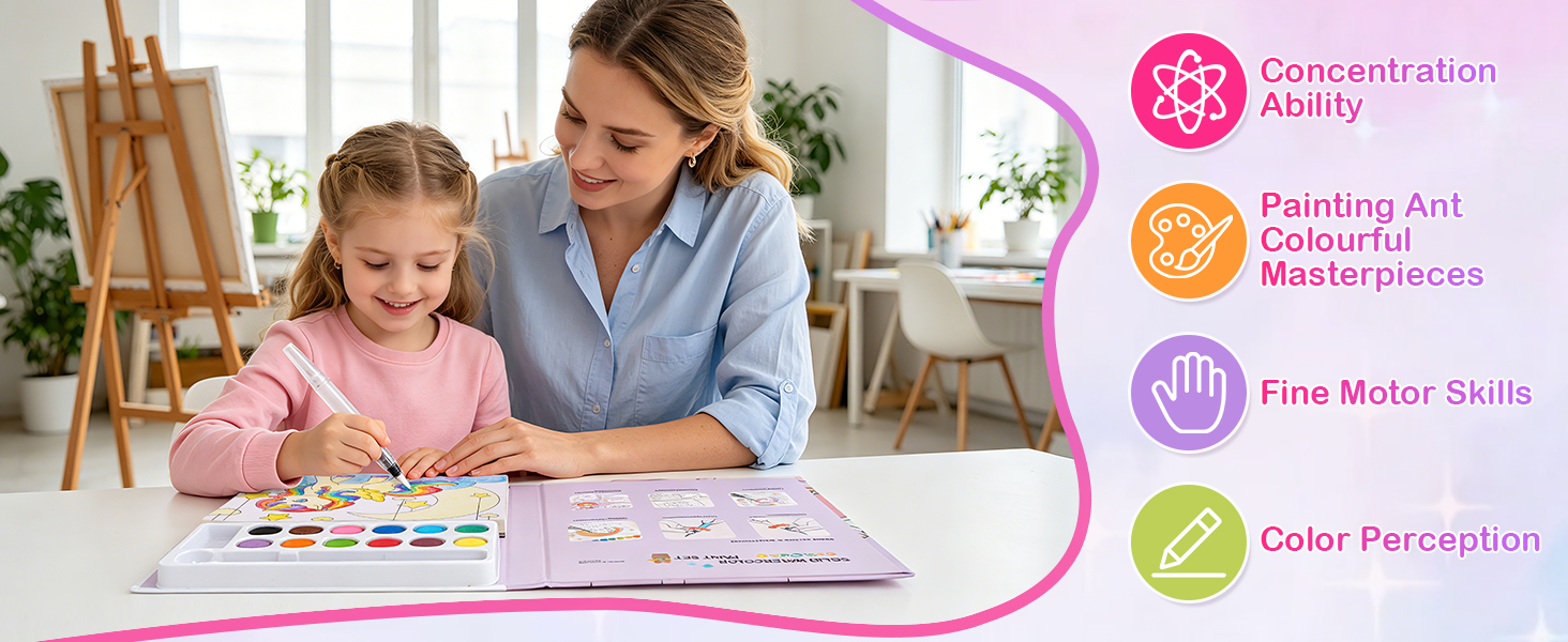 CMTOOP Paint with Water Coloring Books for Kids