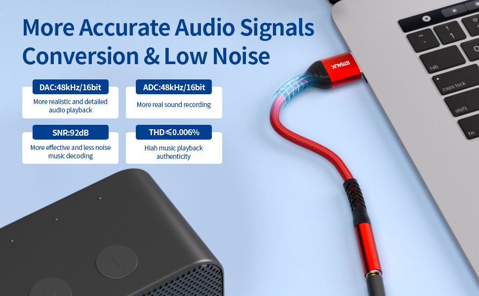 USB to 3.5mm Audio Adapter