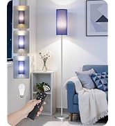 Dimmable Floor Lamps for Living Room with Remote and Foot Switch, 64.4” Modern Standing Tall Lamp...