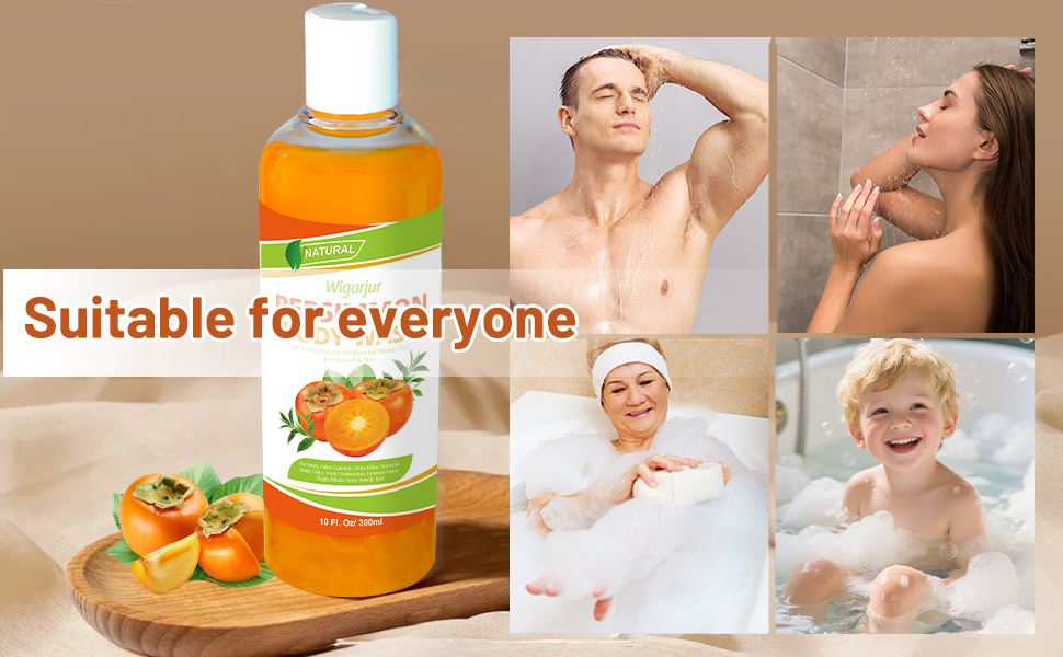 persimmon soap body wash for old People smell Deodorant suitable for everyone