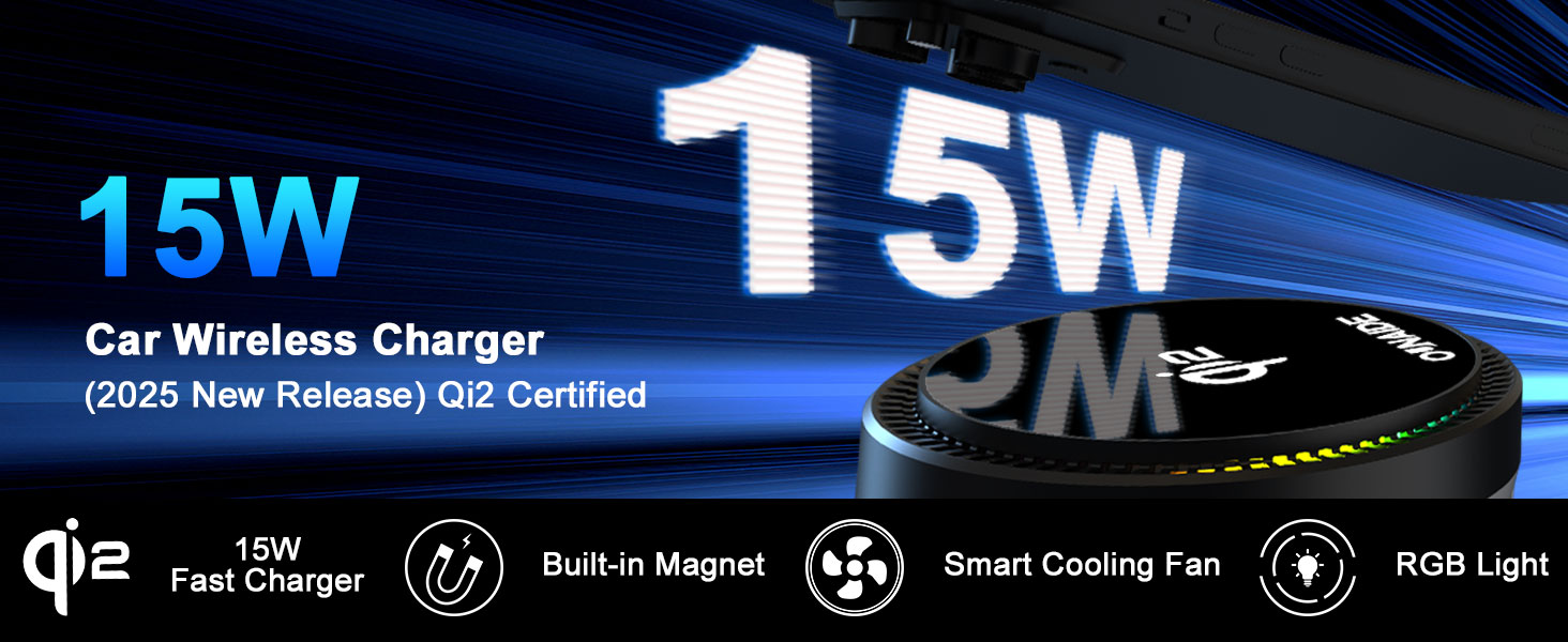 Qi2 Wireless Car Charger