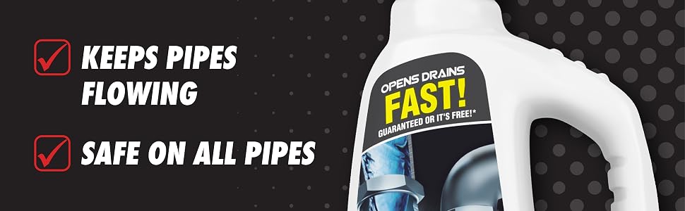 Keeps pipes flowing. Safe on all pipes.