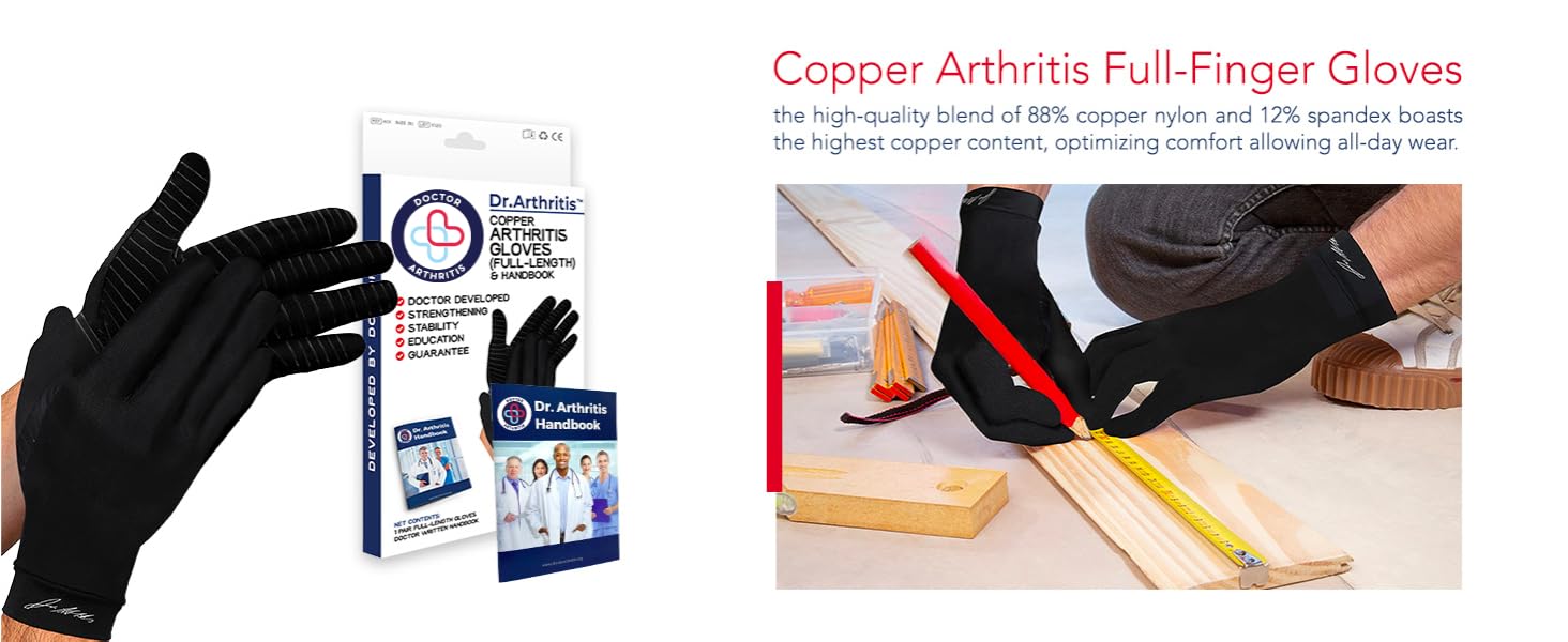 copper full finger black