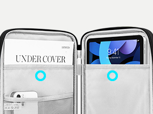 Two Inner Side Pockets, Dual Large Storage Pockets