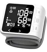 VivaGuard Wrist Blood Pressure Monitor for Home Use, LCD Backlit Dispaly BP Machine Automatic Dig...