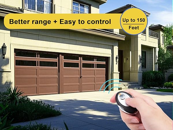 garage gate opener remote control Yellow Learn Button