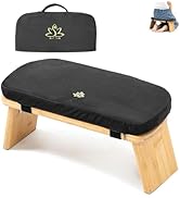 Estleys Meditation Bench, Bamboo Meditation Stool, Folding Kneeling Meditation Bench, Seiza Praye...