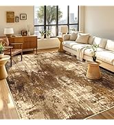 RELEANY Washable Area Rugs 5'x7' Non-Slip Modern Abstract Soft for Living Room Entryway Bedroom N...
