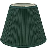 Aspen Creative 33053 Transitional Pleated Empire Shaped Spider Construction Lamp Shade in Green, ...