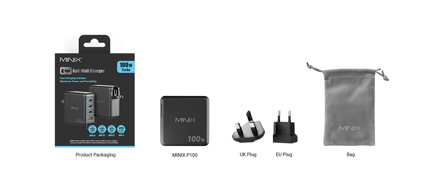100watt type c charger gan travel charger,pd + qc ac adapter,100w usb c power adapter,euro plug