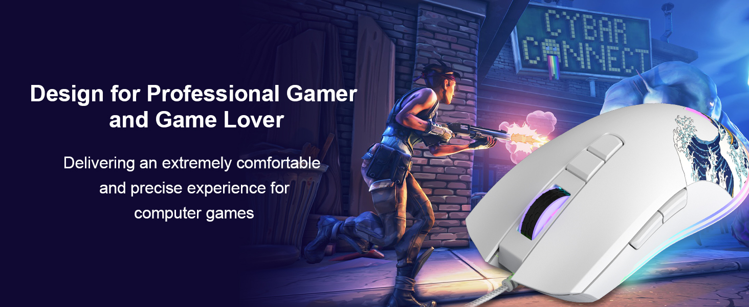 Womier G705 USB Wired Gaming Mouse for PC Computer Windows Mac Laptop