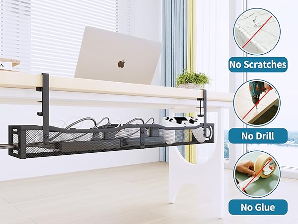 SONATURE Under Desk Cable Management Tray
