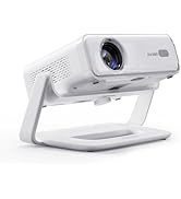 Aurzen D1 Smart Projector and 180° Adjustable Projector Stand Bundle – Home Theater Ready, ¼-Inch...