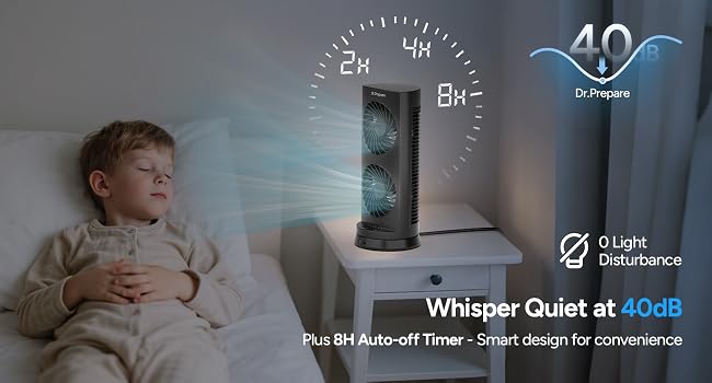 DC tower fan